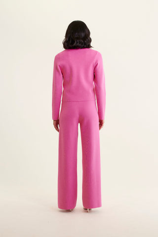 Carter Crepe Knit Jacket In Lolly