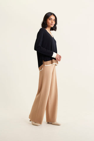 Quay Cotton Sweater In Black