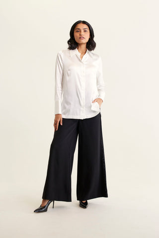 Primrose Silk Shirt In Ivory