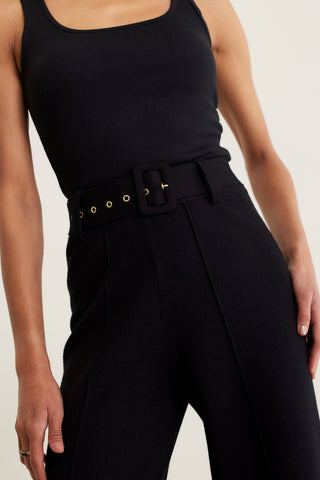 Hamilton Crepe Knit Pant In Black