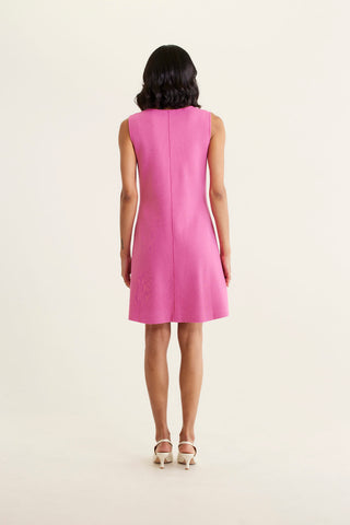 Rochelle Crepe Knit Dress In Lolly