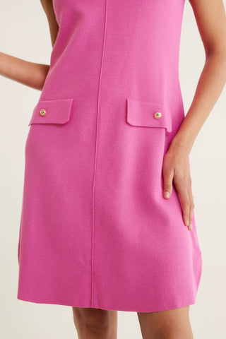 Rochelle Crepe Knit Dress In Lolly