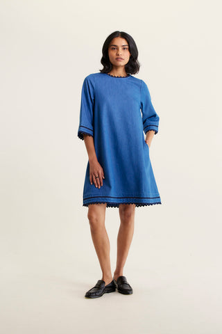 Claire Denim Dress In Denim Wash