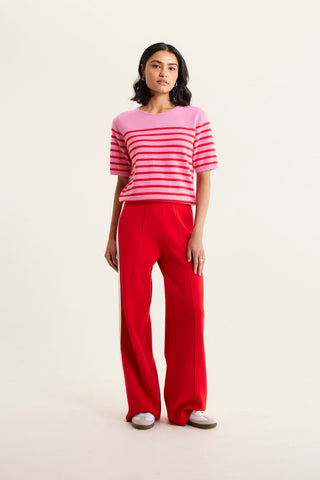 Marcie Cashmere Stripe Top In Fairy