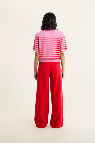 Marcie Cashmere Stripe Top In Fairy