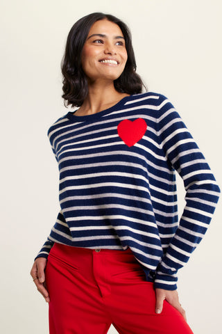 Ellis Cashmere Sweater In Sailor