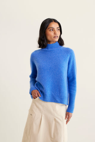 Fifi Cashmere Polo Sweater In Lagoon
