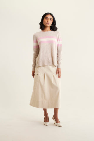 York Merino Cashmere Sweater In Beige