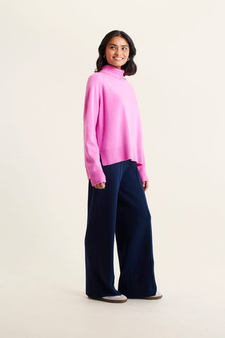 Toastie Merino Cashmere Polo In Lipstick