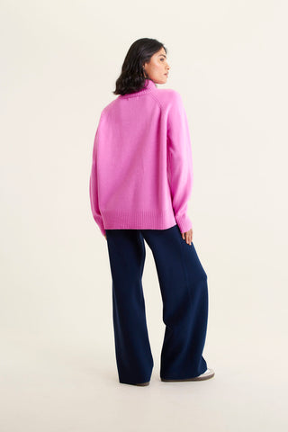 Toastie Merino Cashmere Polo In Lipstick