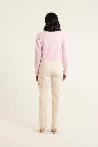 Sophia Cashmere Cardi In Honeydew