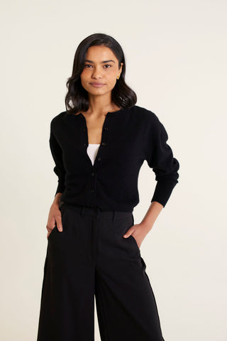 Sophia Cashmere Cardi in Black