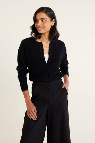 Sophia Cashmere Cardi in Black