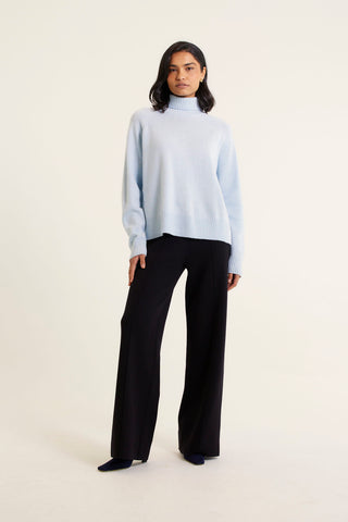 Toastie Merino Cashmere Polo In Pewter