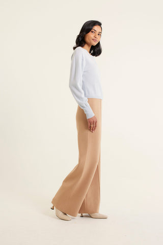 Sophia Cashmere Cardi In Pale Blue