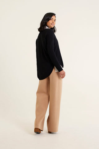 Baby Belle Cashmere Sweater in Black
