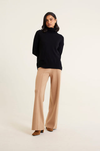 Toastie Merino Cashmere Polo In Black