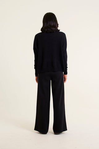 A Polo Bay Cashmere Sweater In Black