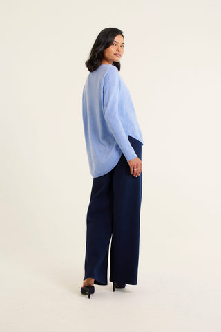 Baby Belle Cashmere Sweater in Azure