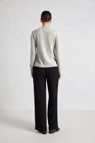 What A Stud Merino Cashmere Sweater In Crystal