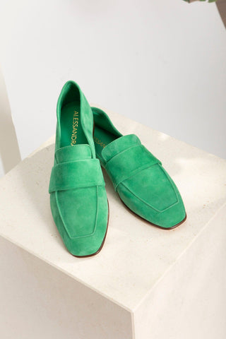 Alessandra Accessory Art. 06 Loafer in Suede Emerald