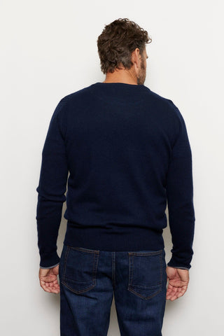 Alessandra Cashmere Sweater Jules Cashmere Sweater in Navy