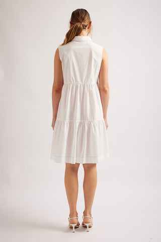 Alessandra Dresses Harper Poplin Dress in White