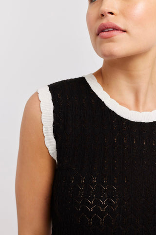 Alessandra Sweater Betina Cotton Vest in Classic