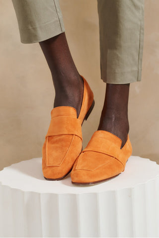 Alessandra Accessory Art. 06 Loafer in Suede Arancio