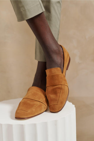 Alessandra Accessory Art. 06 Loafer in Suede Cuoio