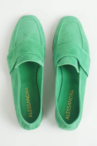 Alessandra Accessory Art. 06 Loafer in Suede Emerald