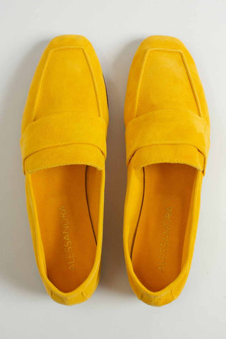 Alessandra Accessory Art. 06 Loafer in Suede Mustard