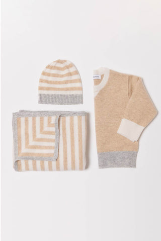 Alessandra Accessory ONE SIZE / GREY Baby Cashmere Beanie in Grey