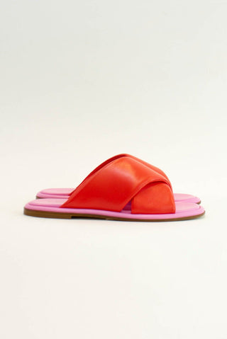 Alessandra Accessory Roma Nappa Slide in Red/Lolly