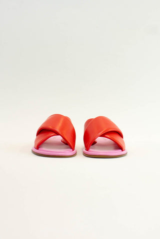 Alessandra Accessory Roma Nappa Slide in Red/Lolly
