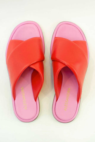 Alessandra Accessory Roma Nappa Slide in Red/Lolly