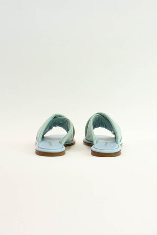 Alessandra Accessory Roma Nappa Slide in Sage/Baby Blue
