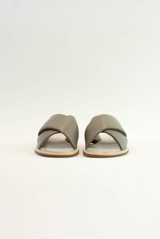 Alessandra Accessory Roma Nappa Slide in Taupe/Beige