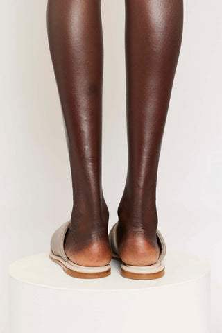 Alessandra Accessory Roma Nappa Slide in Taupe/Beige