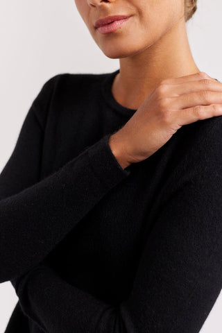 Alessandra Cashmere Sweater What A Stud Cashmere Sweater in Black