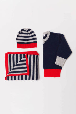 Alessandra Sweater Baby Cashmere Sweater in Navy