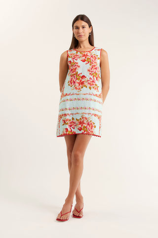 Vespa Linen Dress In Portofino