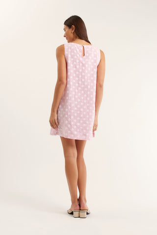 Lola Polkadot Dress In Pink