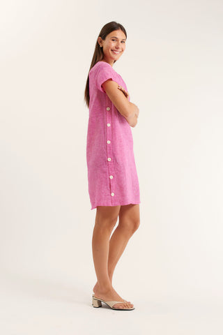 Louie Classic Dress In Cranberry