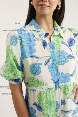 Marlow Calypso Dress In Blue