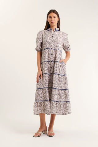 Marlow Linen Dress In Animal