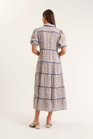 Marlow Linen Dress In Animal