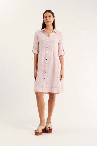 Maxine Dress In Strawberry Stripe