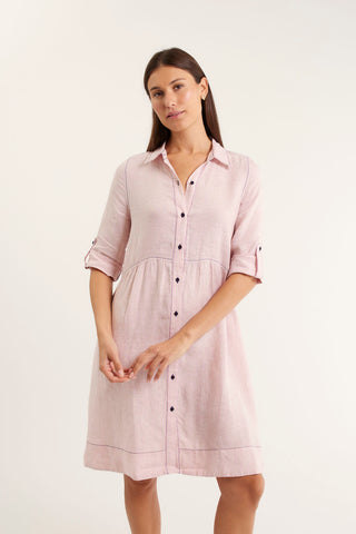 Maxine Dress In Strawberry Stripe