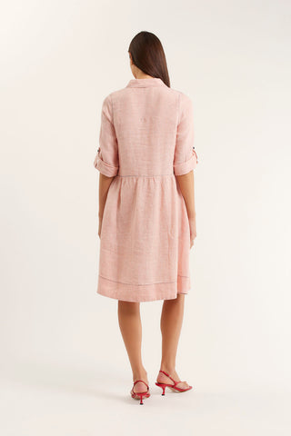 Maxine Dress In Mango Stripe